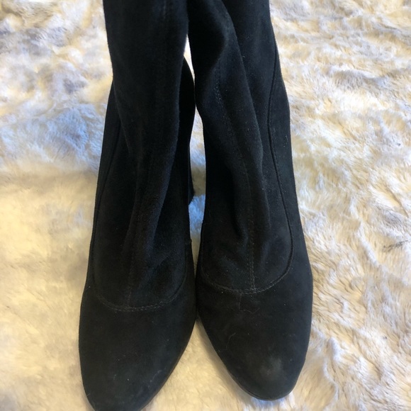 Schutz over the knee high heel suede boots size 6 tassel detail - Picture 9 of 9